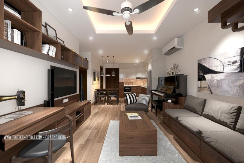 Nội thất phòng khách đẹp sử dụng hầu hết các đường nét trang trí đơn giản, các khối hình đơn giản, không cầu kỳ trong kiểu cách hay các nét trạm trổ chi tiết mang lại cảm giác cơi nới và rộng hơn cho không gian tiếp khách của gia chủ Tư vấn chọn lựa mẫu thiết kế phòng khách độc đáo