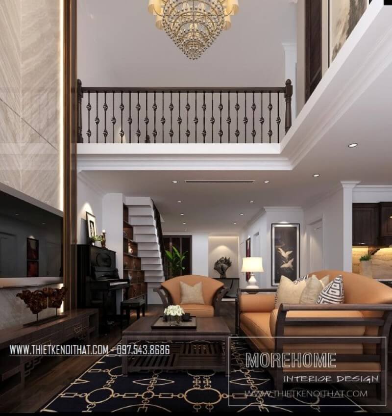 Nội thất phòng khách chung cư tân cổ điển, sang trọng mà tinh tế Tư vấn chọn lựa mẫu thiết kế phòng khách độc đáo