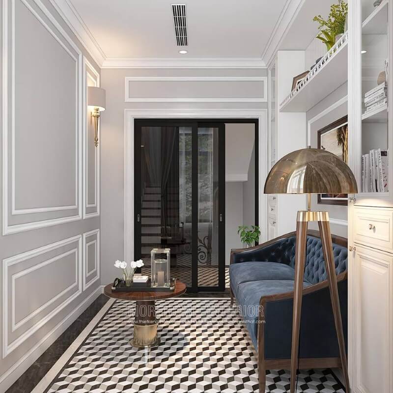 Trang trí phòng đọc sách đẹp, sang trọng nhưng vẫn mang lại cảm giác thư thái và độ tập trung tối đa cho chủ nhân. Thiết kế nội thất