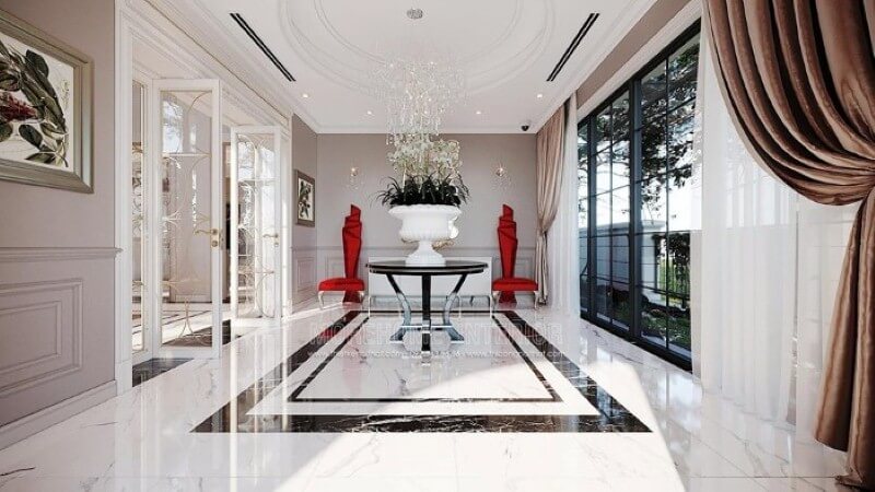 Ghế sảnh chờ tuyệt đẹp tựa như cánh hoa rực rỡ đang khoe sắc tạo điểm nhấn ấn tượng cho biệt thự, nhà phố. công ty thiết kế nội thất cao cấp