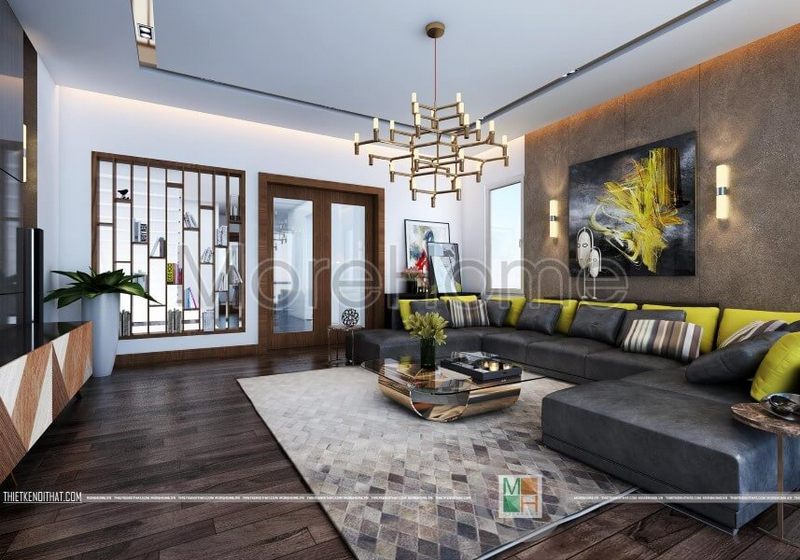 Thiết kế nội thất nhà phố hiện đại với nội thất gỗ mang lại cảm giác thoải mái và tràn đầy năng lượng